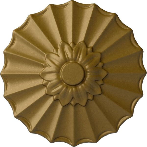 Ekena Millwork Shakuras Ceiling Medallion (Fits Canopies up to 1 3/8"), Hand-Painted Gold, 9"OD x 1 3/8"P CM09SHGLS - main